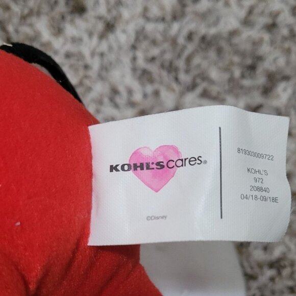 Disney Mickey Mouse 14 in Plush Red Yellow Shoes Stuffed Animal Toy Kohls Cares - Picture 3 of 5